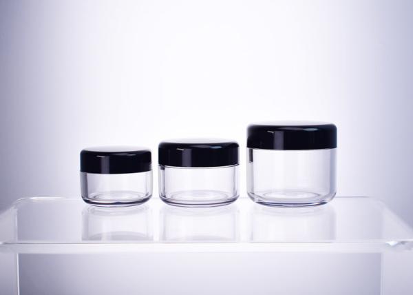 Custom Classic Glass-like Recyclable Plastic PET Cosmetics Jar 50ml For Skincare