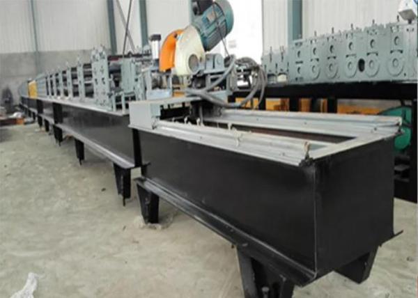 Galvanized Steel Roller Shutter Door Roll Forming Machine / Door Frame Forming