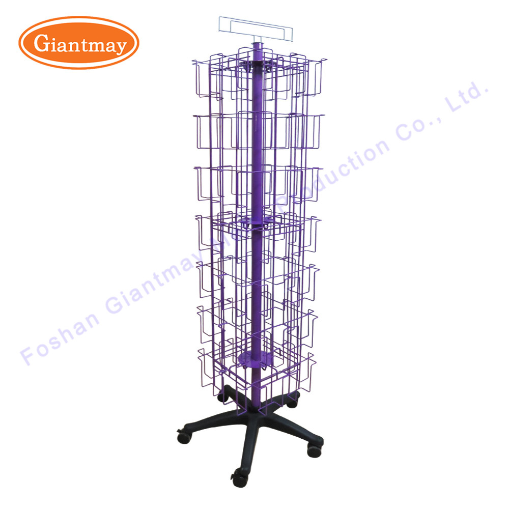 56 Pockets Metal Wire Racks For Sale Greeting Card Stand