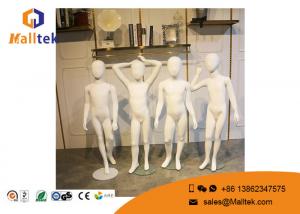 China FRP Fiberglass Mannequins , Full Body Gloss White Color Child Mannequin on sale