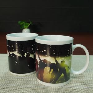 Wholesale Temperature sensitive coffee mugs heat and reveal mug dia 8cm x height 9.5cm from china suppliers