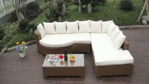 China Home Lounge Sofa With Pillow , Synthetic Rattan Sleeper Sofa Bed on sale