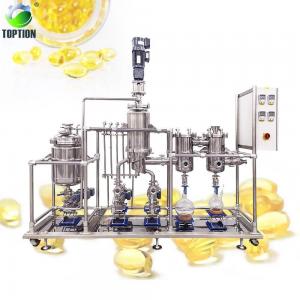 China Rice Bran Oil Molecular Distillation SS Vacuum Distillation Equipment on sale