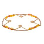 Crystal Stretchy Spring Zircon Star Chain Bracelets Rainbow Color