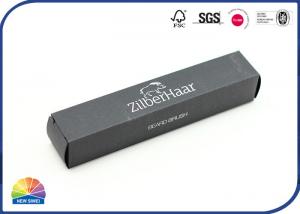 China White Printed Logo Black Kraft Paper Folding Carton Box For Lipstick Package on sale