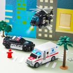 Police Car Emergency Vehicle Friction Powered Car Birthday Gifts for Boys Girls