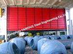 High Speed Fold Up Pack Doors PVC Curtain Sectional Lifting Doors With Belted