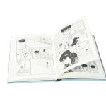 Silver Pantone Color Hardcover Book Printing , 175mmx229mm Spine Cover Book