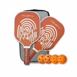 Wholesale Pickleball Paddles Set with 4 Premium Wood Paddles, 4 Balls &amp; Carry Bag. Cushion Comfort Grip for Men and Women. from china suppliers