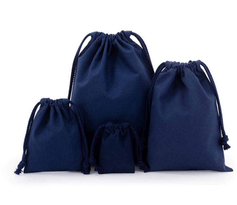 8oz Natural Unbleached Cotton Small Muslin Drawstring Bags 13x16cm