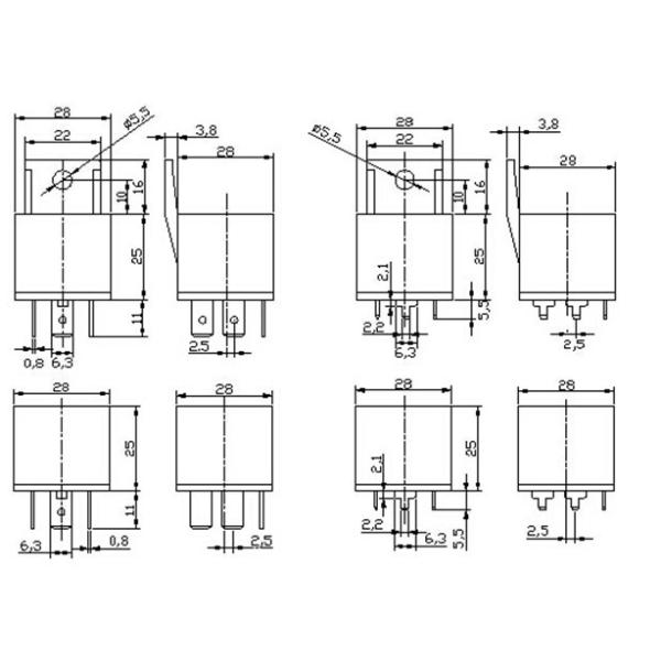 JD1914 40a 12v 5 pin automotive auto electrical relay