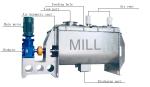 100-1000 Kg/H Powder Mixing Machine Paddle Ribbon Horizontal Blender Mixer