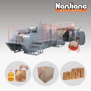 Wholesale Fully Automatic Roll Fed Automatic Paper Bag Making Machine With Twisted Handles 50-110Bags/Min from china suppliers