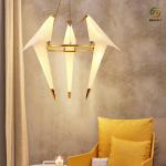 Modern Bedroom Bedside Lamp Aisle White Metal+Acrylic LED Bird Wall Lamp