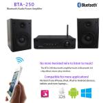 China Audio Supplier 2-ch Home Stereo Receiver 2x50 Watts HiFi Bluetooth
