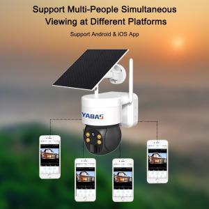China 4MP IP65 Waterproof Siren Alarm Security Solar WiFi Camera on sale