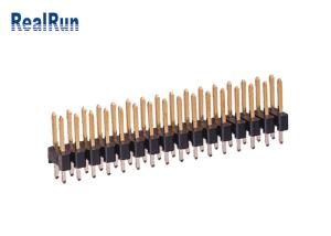 Wholesale Brass PA6T 180° Straight Pin Header Connector 2.54mm UL94V-0 Double Row from china suppliers