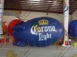 Eye - Catching Inflatable Helium Zeppelin Blue Blimps For Trade Shows