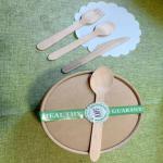 Disposable Takeaway Kraft Paper Box With Spoon Fork Customized Set Food