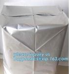 48 x 48 x 96" 1 Mil ldpe Clear Pallet Covers, Eco-friendly Reusable Pallet Wrap