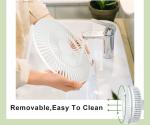 9 Inch Portable Foldable Fan 10000mAh Battery Folding Table Fan With Led Light