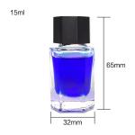 Clear Square Empty 50 Ml Glass Ink Bottle Various Shapes Glass Bottle