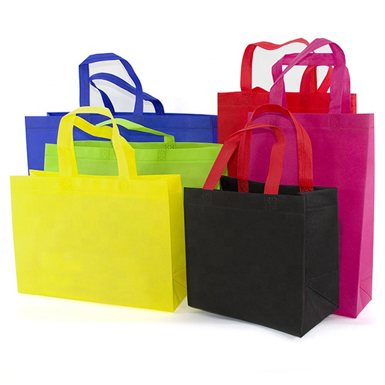 ODM PP Laminated Non Woven Bag Folding Eco Friendly Grocery Shopping Bags