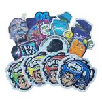 Holographic FDA Custom Die Cut Mylar Bags 120 Mico