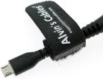 Alvin's Cables 2.1mm DC Female to Micro USB Converter Adapter Power Cable 10cm|