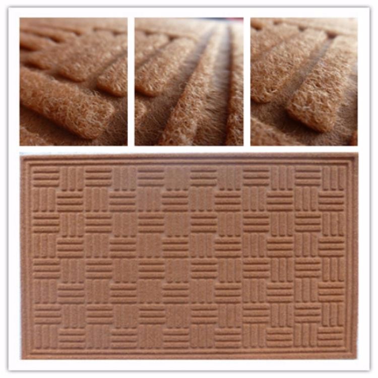 WELCOME embossed brushed polyester door mat
