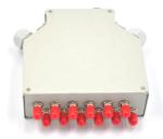Rotatable Fiber Optic Patch Panel , 12 Core ST Fiber Optic Splice Box DIN Rail
