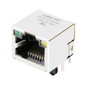 Wholesale LPJE101BHNL Tab Up Green/Yellow LED 1x1 Port RJ45 Modular Jack without Magnetics from china suppliers