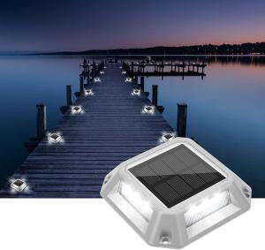 Wholesale IP67 Waterproof Security Solar Deck Lights Outdoor Step Stair Garden Ground Pathway Dock Light from china suppliers