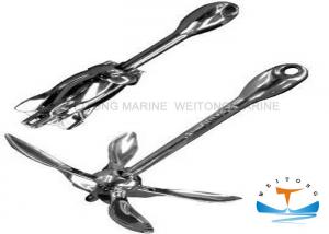 China 300mm Stainless Steel Folding Anchor , Light Duty Anchors Mirror Polish Finish on sale