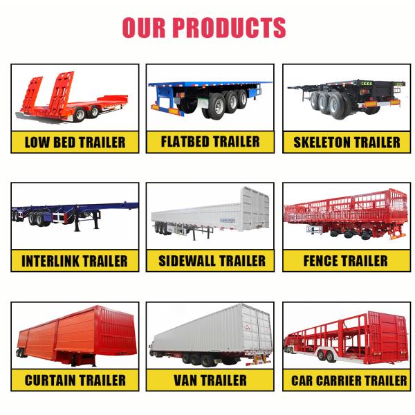 20FT 40FT 45FT Container Chassis Trailer 3 Axle Cargo Truck Trailer 60ton 50ton Flatbed Trailer
