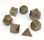 Durable Resin Metal Polyhedral Dice Set Odorless For Collection