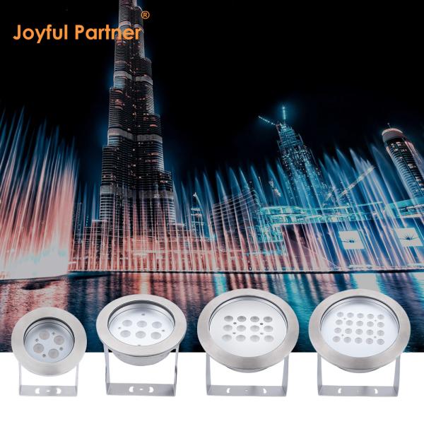 316L Stainless Steel Waterproof IP68 Fountain Light Customized RGBW IP68 Pool