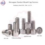 Metric Stainless Steel Bolt M5 Hex Socket Head Screws SUS 304 316 Cap Head Allen
