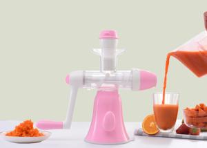Wholesale Green Color Fruit And Vegetable Juicer , Non Electric Juice Maker Squeezing Slowly from china suppliers
