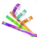 Colorful Custom Glitter Wristbands For Events Adjustable Size Bracelet