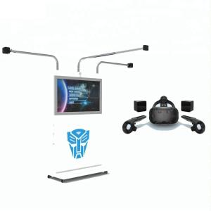 China 9D Virtual Reality Shooting Simulator , VR Standing Platform HTC VR Headset With Controller on sale