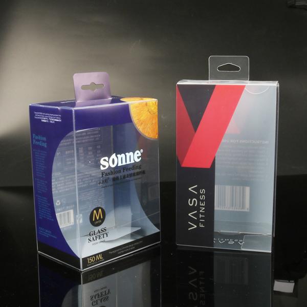 Transparent Plastic Printed PVC Box Display Packaging Folding Acetate Boxes Clear Vinyl PVC PET RPET Packaging Box