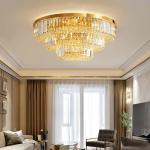 Gold modern chandelier for living room multilayer crystal ceiling chandelier(WH