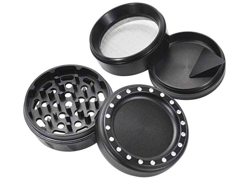 Durable Herb Grinder 63mm Four Layer Drum Type Multi Colored Iso Approval