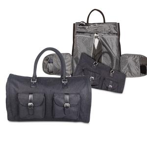Wholesale 2 In 1 Convertible Carry On Suit Protector Garment Bag Durable Denim Made from china suppliers