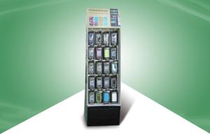 Wholesale Shop Cardboard Product Floor Display Stands With Hook For Ipone / Ipad from china suppliers