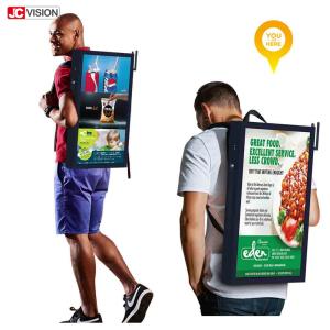 Wholesale 700nits 26000mA Lcd Walking Mobile Billboard 22 Inch from china suppliers