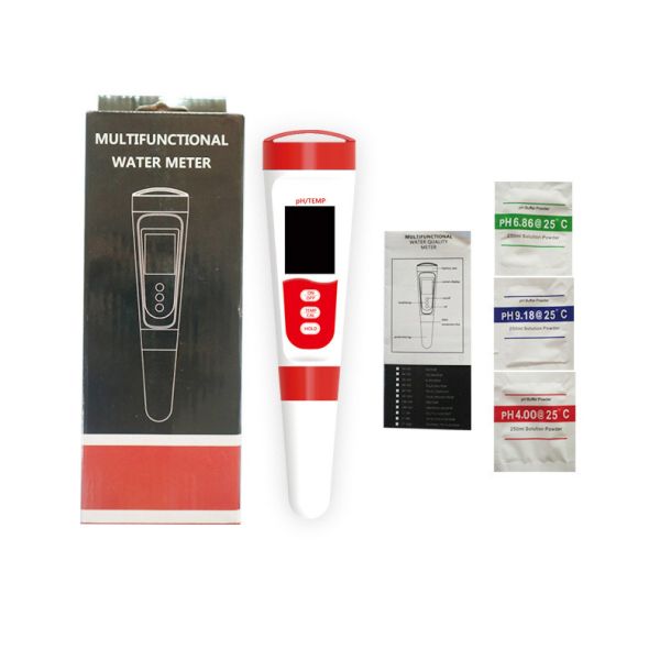 4-in-1 Portable Water Quality Meter with CE Approval for pH TDS EC and TEMP Measurement
