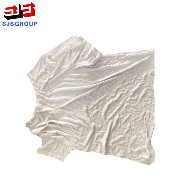 Pure White T Shirt Wiping Cotton Oil cutting used clothes Cleaning Rags Waste