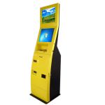 Pc Computer Kiosk Cabinet , Dual Display Kiosk For POS Machine Cash And Coin